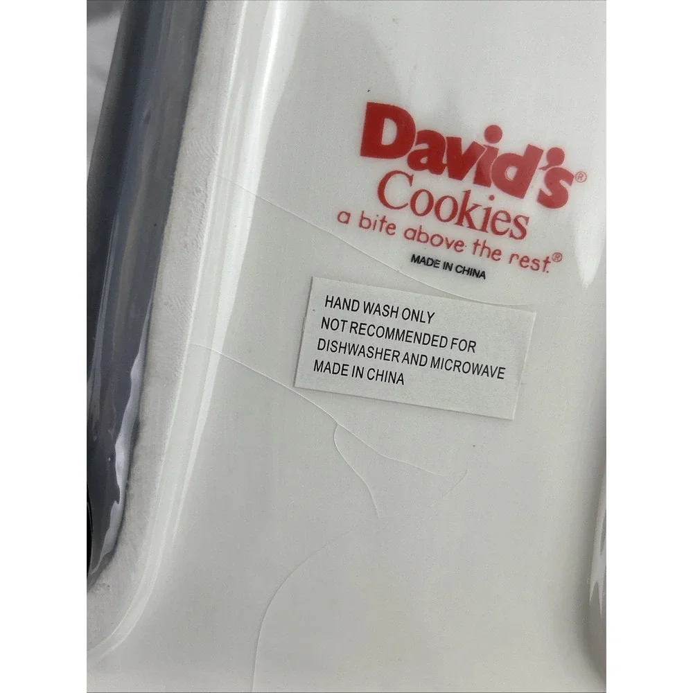 DAVID'S COOKIES CERAMIC CANISTER JAR 4TH OF JULY EDITION